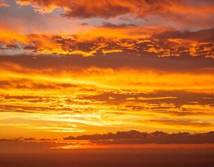 Vibrant sunset cloudscape