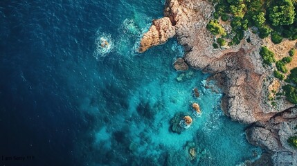 blue water in the ocean