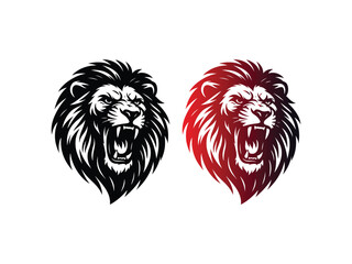 lion head vector illustration