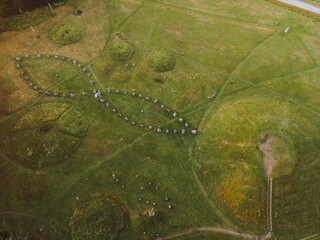 Aerial views of Anundshog in Vasteras, Sweden