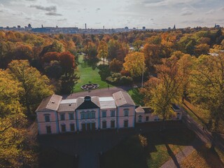 Aerial Views of Djurgarden in Stockholm, Sweden