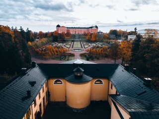 Aerial views of Uppsala in Eastern Sweden