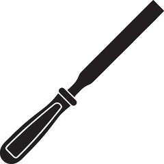 Fototapeta premium Flat Chisel Tool Illustration