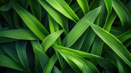 Obraz premium Arrows of lush green grass pointing upward, symbolizing environmentally friendly progress and sustainable development.