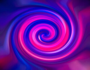 Obraz premium Vibrant swirling vortex of fuchsia and blue