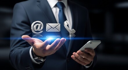 Business Professional Demonstrates Communication Channels and Technology for Client Interaction