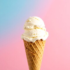 Vanilla ice cream cone (2)
