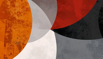 Abstract circular overlapping shapes