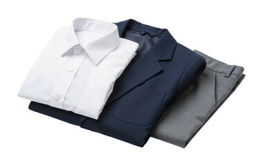 Formal attire presentation office space apparel showcase professional environment business concept. Cut out PNG