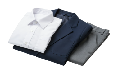 Formal attire presentation office space apparel showcase professional environment business concept. Cut out PNG