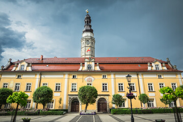 Obraz premium Rynek w Bolesławcu - Ratusz, Polska