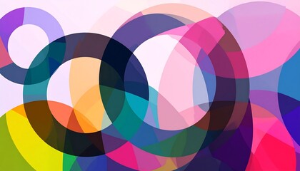 Fototapeta premium Abstract colorful circles