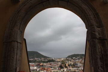 Fototapeta premium view of the old city of Pozzuoli 