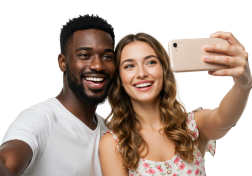 Joyful moment with friends studio friendship. Cut out PNG