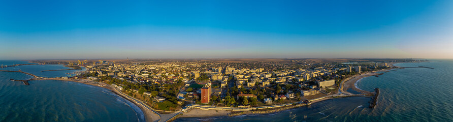 Aerial view of the city of Mangalia - Romania.