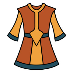 Naklejka premium Creative Tunic Vector Illustration | Fashion Clothing Design