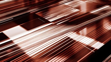 Abstract Red and White Lines Background Texture