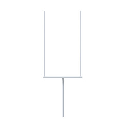 White football goalpost model or toy