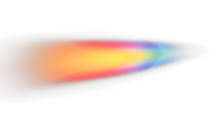 Prism Rainbow Light Flares Overlay on Black Background