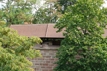 The Medieval City Wall In Nuremberg, Germany.