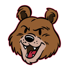 Bear Mascot Hand drawn Illustration