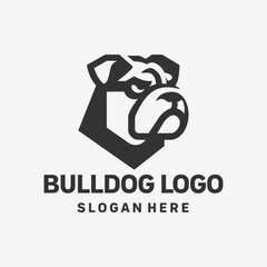 Elegant Bulldog Figure Logo Design