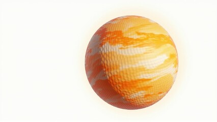 Naklejka premium Abstract Orange Sphere