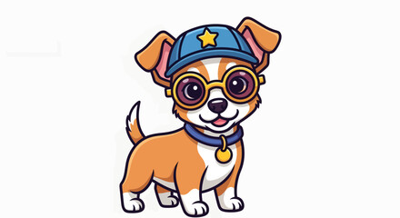 Fototapeta premium Fun Illustration of a Pet Character for Kids' Content