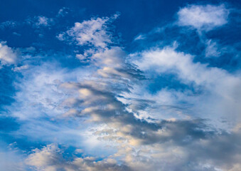 blue sky with clouds