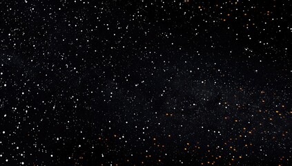 Obraz premium Night sky, scattered stars, orange highlights