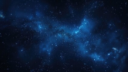 Deep space nebula with scattered stars