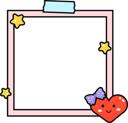 Cute Hearts Polaroid Photo Frame