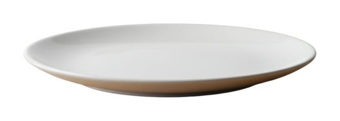 Serving fresh dishes on a white plate kitchen food minimalistic culinary presentation. Cut out PNG