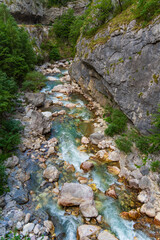 Rugova Gorge, a canyon near Peja in Kosovo