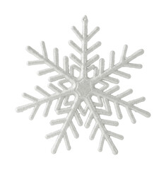 Winter wonderland scene featuring a snowflake outdoor setting minimalist style conceptual art. Cut out PNG