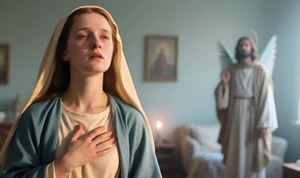 Angel Gabriel Appears to Mary, The Annunciation of Jesus&rsquo; Birth