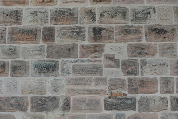Close-up of The Medieval City Wall In Nuremberg, Germany.