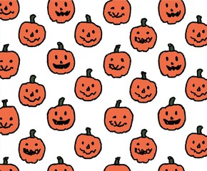 Halloween Pumpkin Pattern