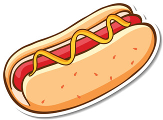 hot dog with ketchup