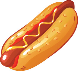hot dog vector illustration