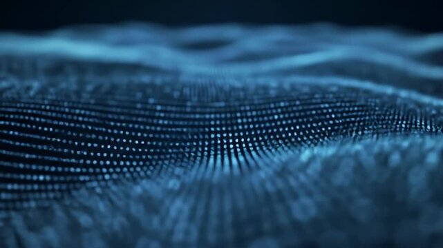 Digital Waveform: Abstract Binary Code Data Stream