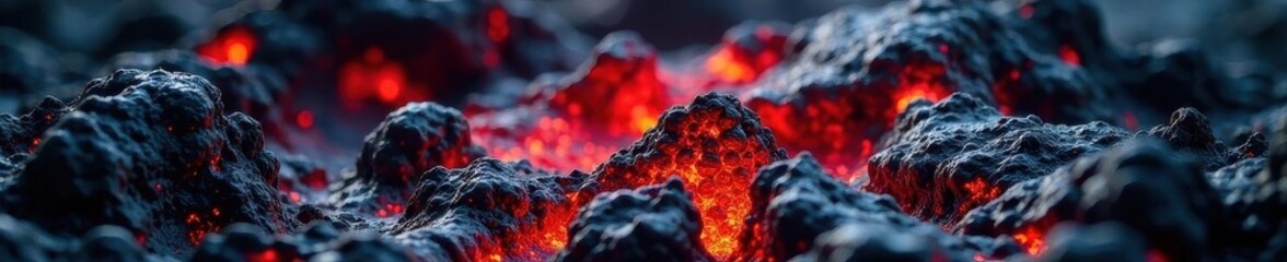 Molten red lava, rough texture Close-up shot , hot lava, red hot background