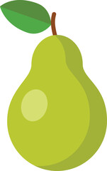 pear on a white background