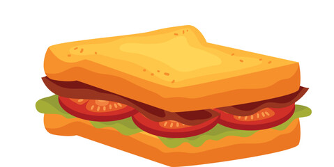 sandwich with cheese and tomato