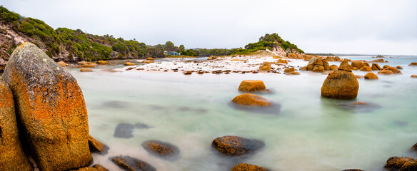cloudy day at the beach