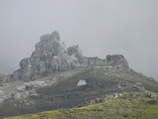 castle in the mountains