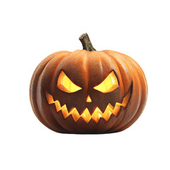 Dark Spooky Pumpkin PNG Isolated
