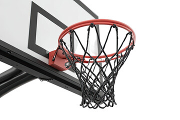 Basketball hoop close-up
