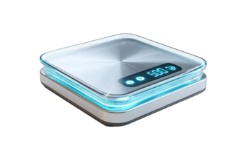 Modern digital device with glowing accents