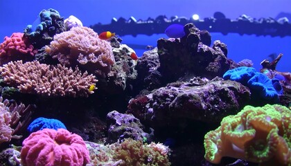 Obraz premium Vibrant coral reef tank